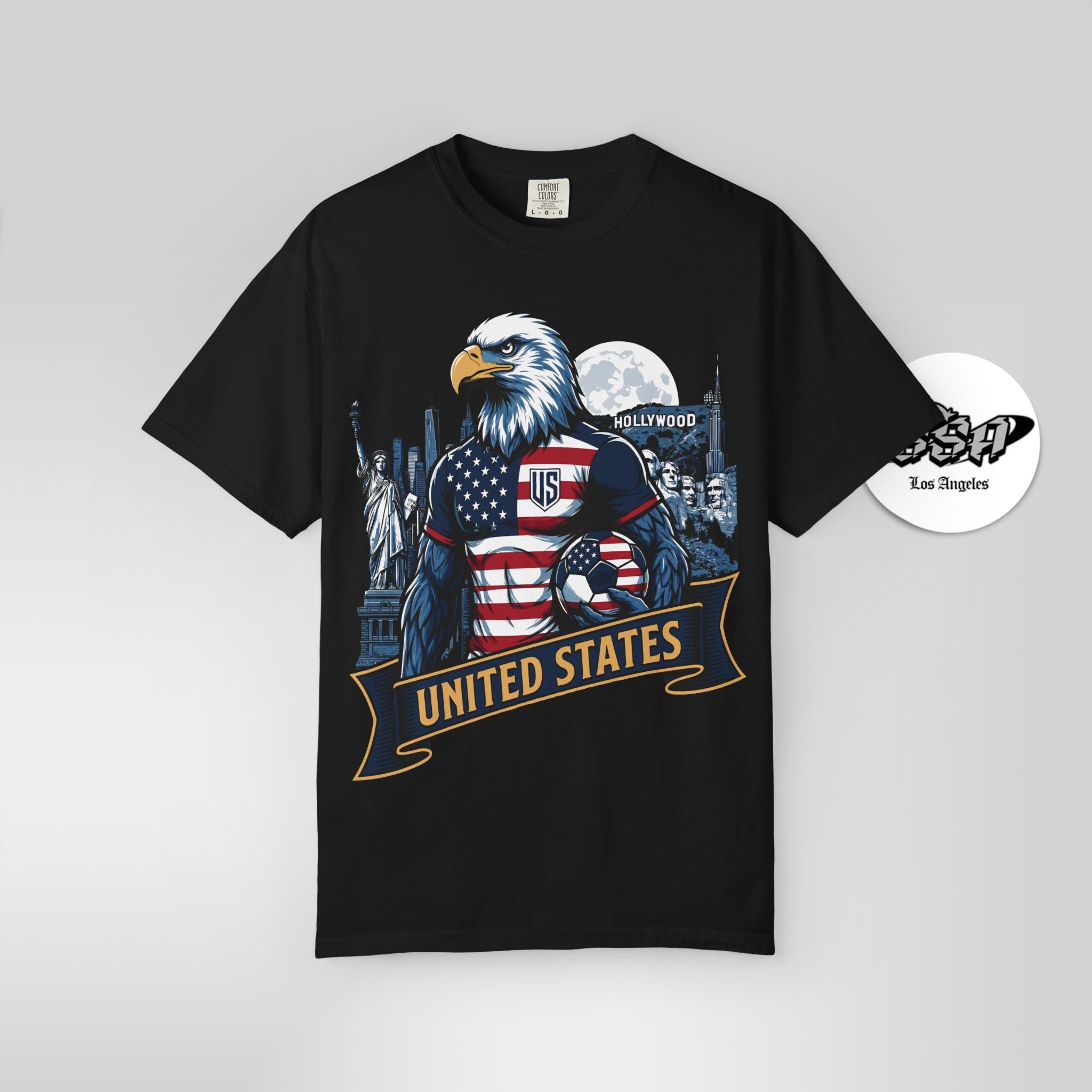 USA Eagle "Striker" Tee | 2026 Host Nation Soccer Fan Gear - Stonk Shark Co.