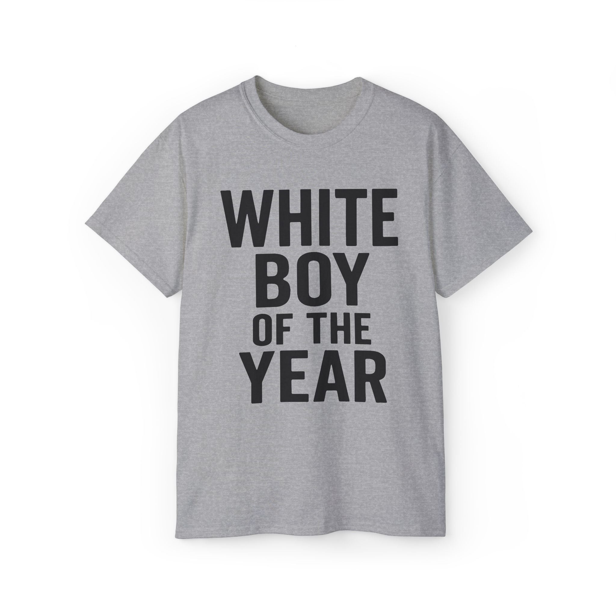 White Boy of the Year Funny Bold T-Shirt - Stonk Shark Co.
