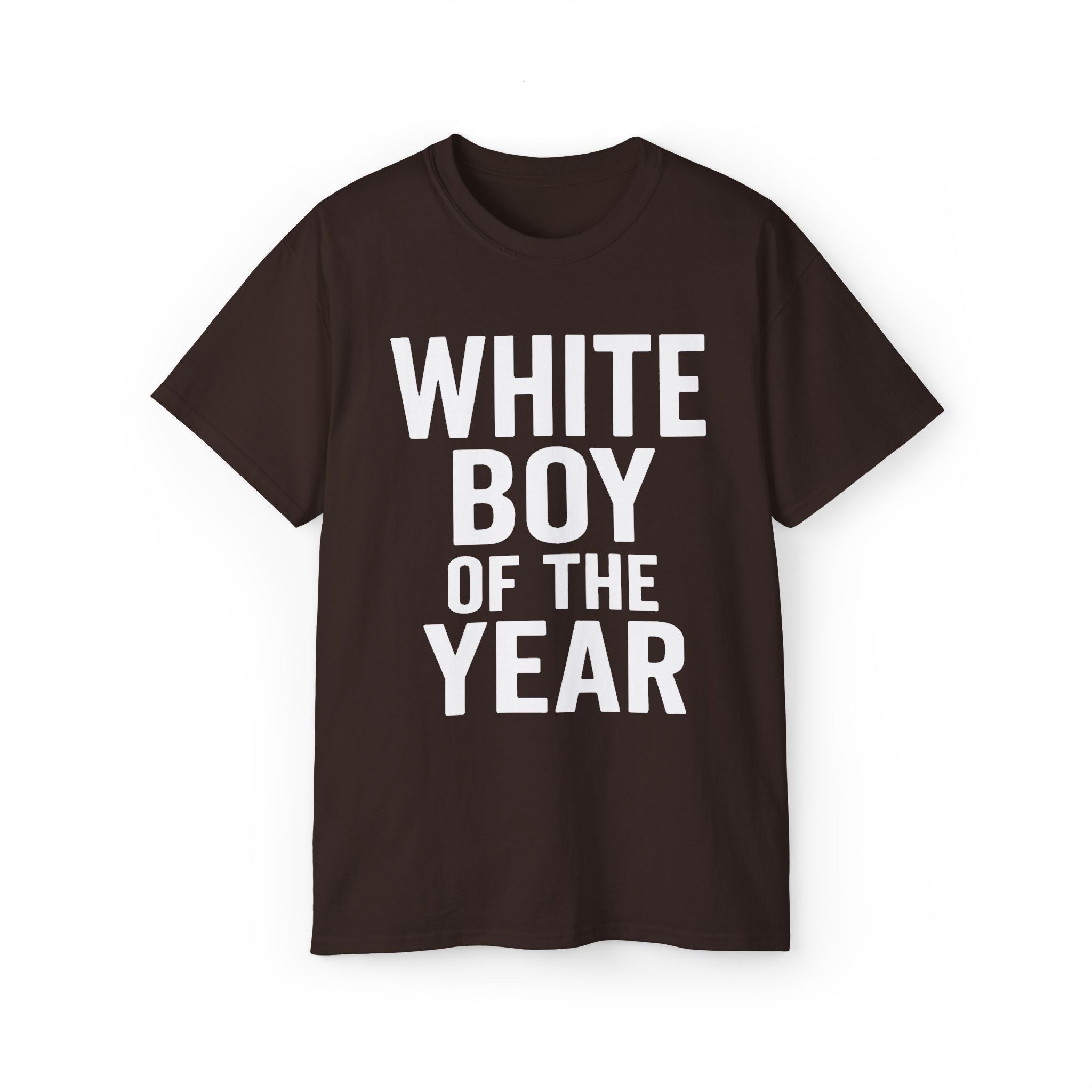 White Boy of the Year Funny Bold T-Shirt - Stonk Shark Co.