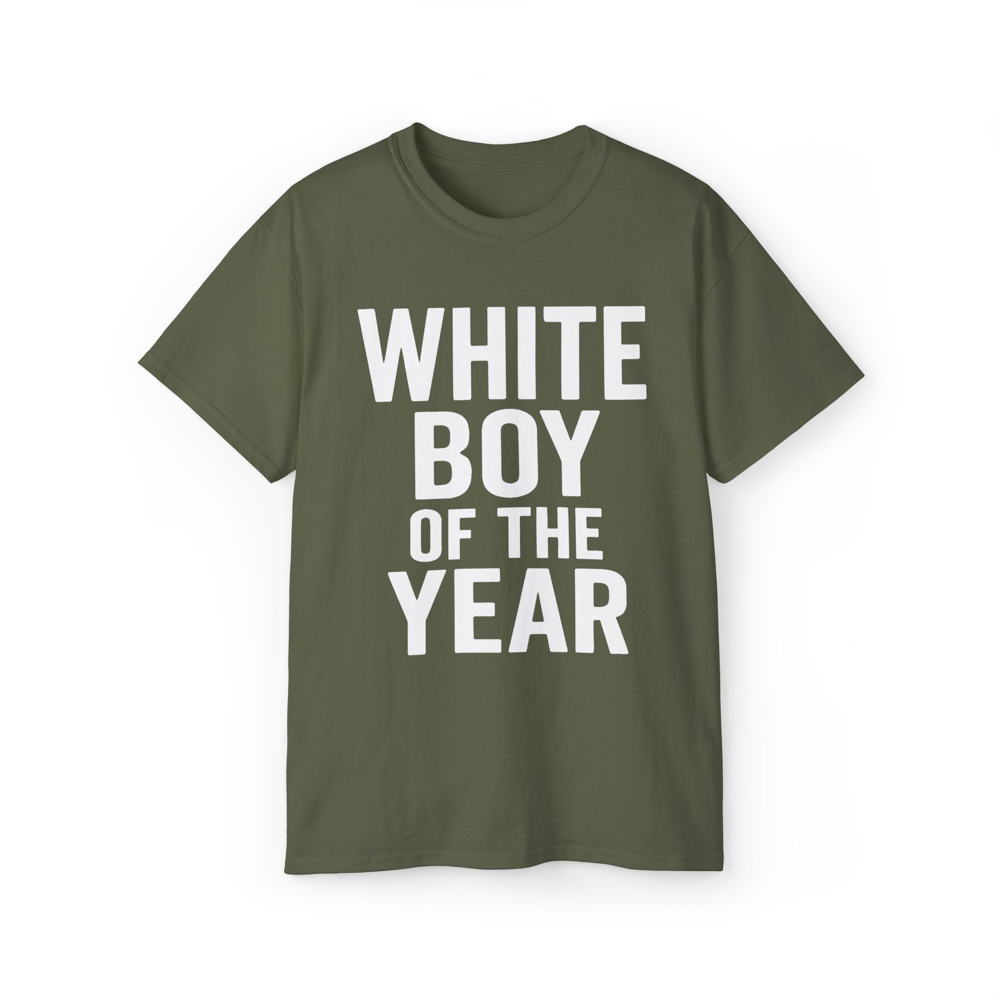 White Boy of the Year Funny Bold T-Shirt - Stonk Shark Co.