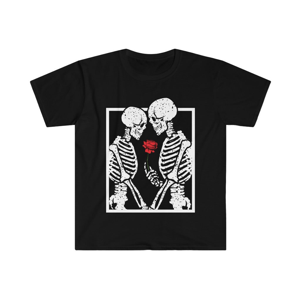 Camiseta "SkullMates" de pareja de calaveras