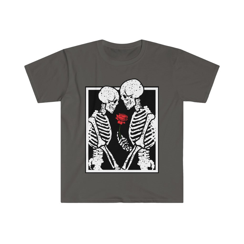 Camiseta "SkullMates" de pareja de calaveras