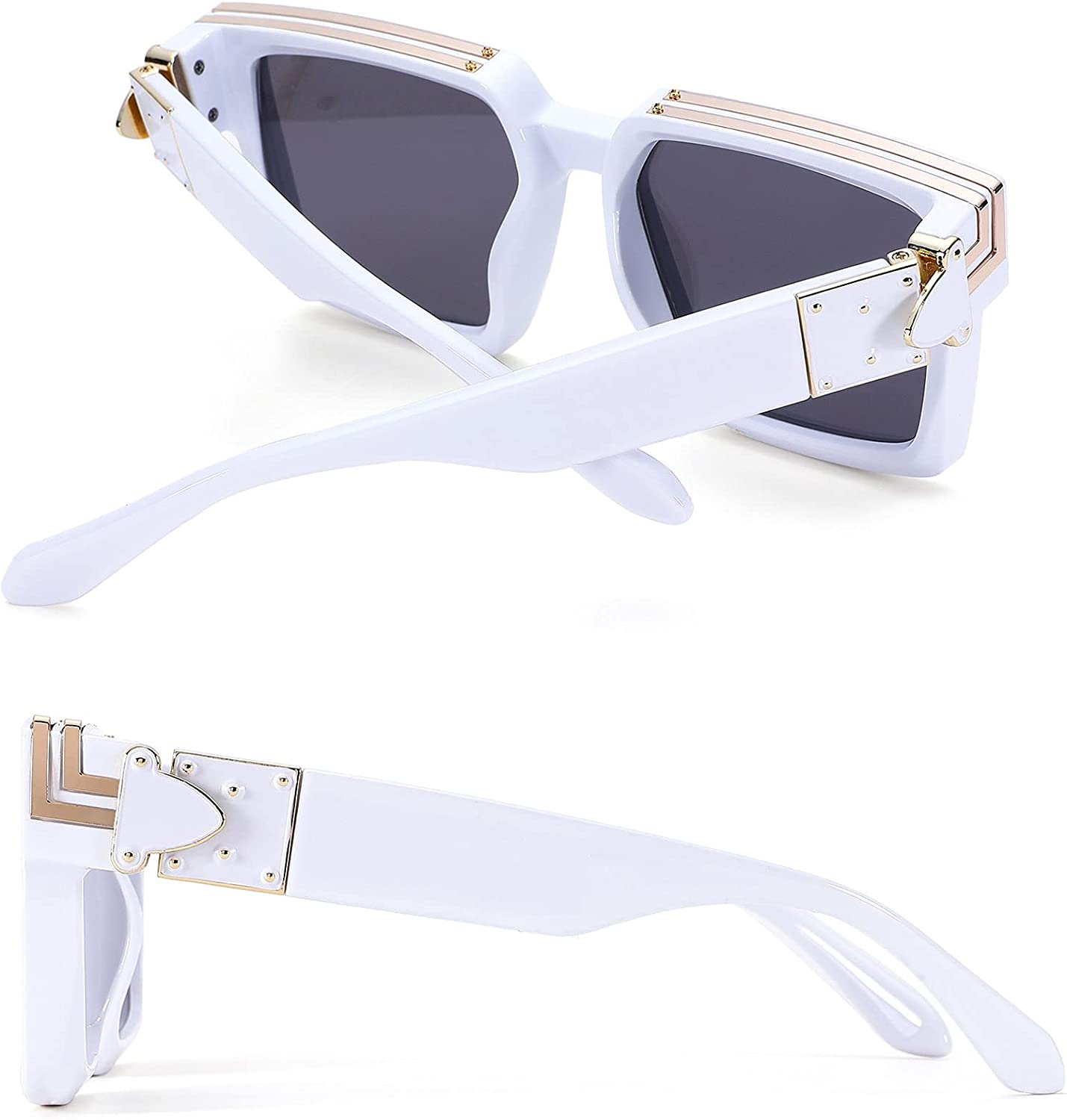 Louis Vuitton men/women very rare Multi Millionaire Sunglasses White Gold  Trim