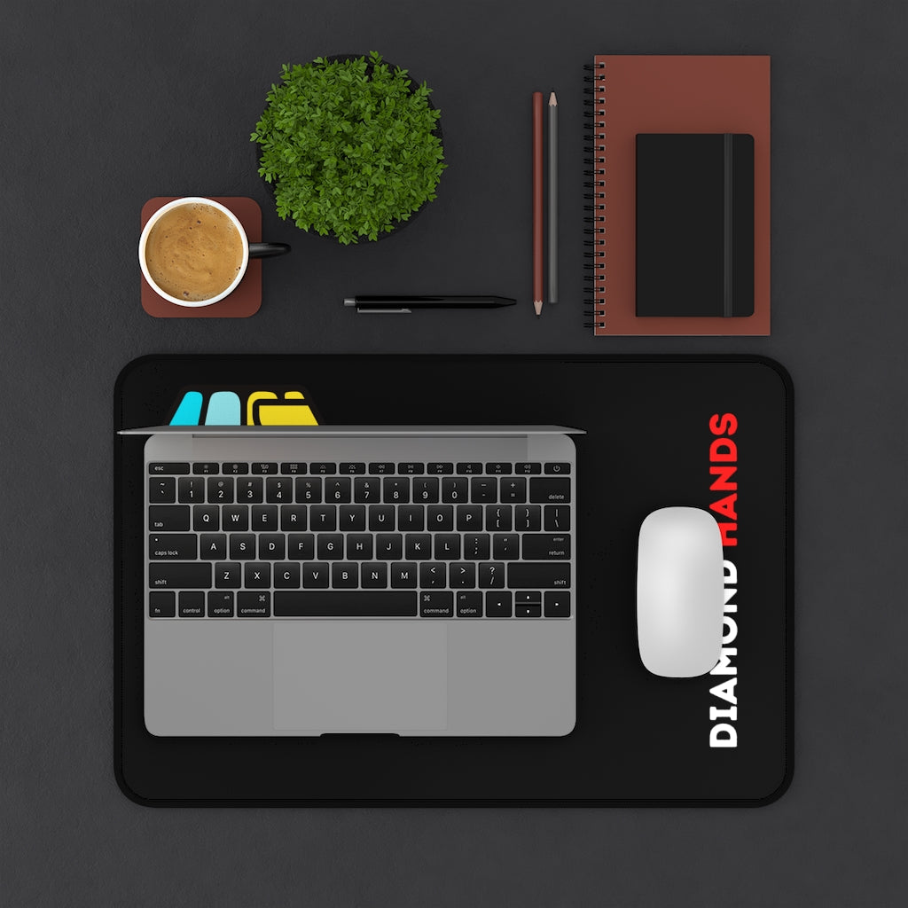 Diamond Hands Stock Trading Neoprene Desk Mat