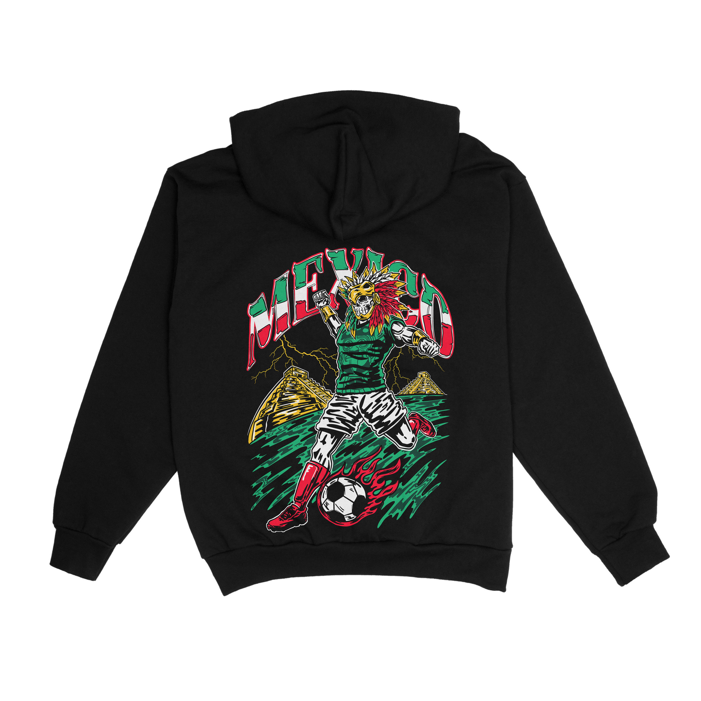 Mexico "Si Se Puede" Aztec Baller,  Soccer Hoodie / Crew