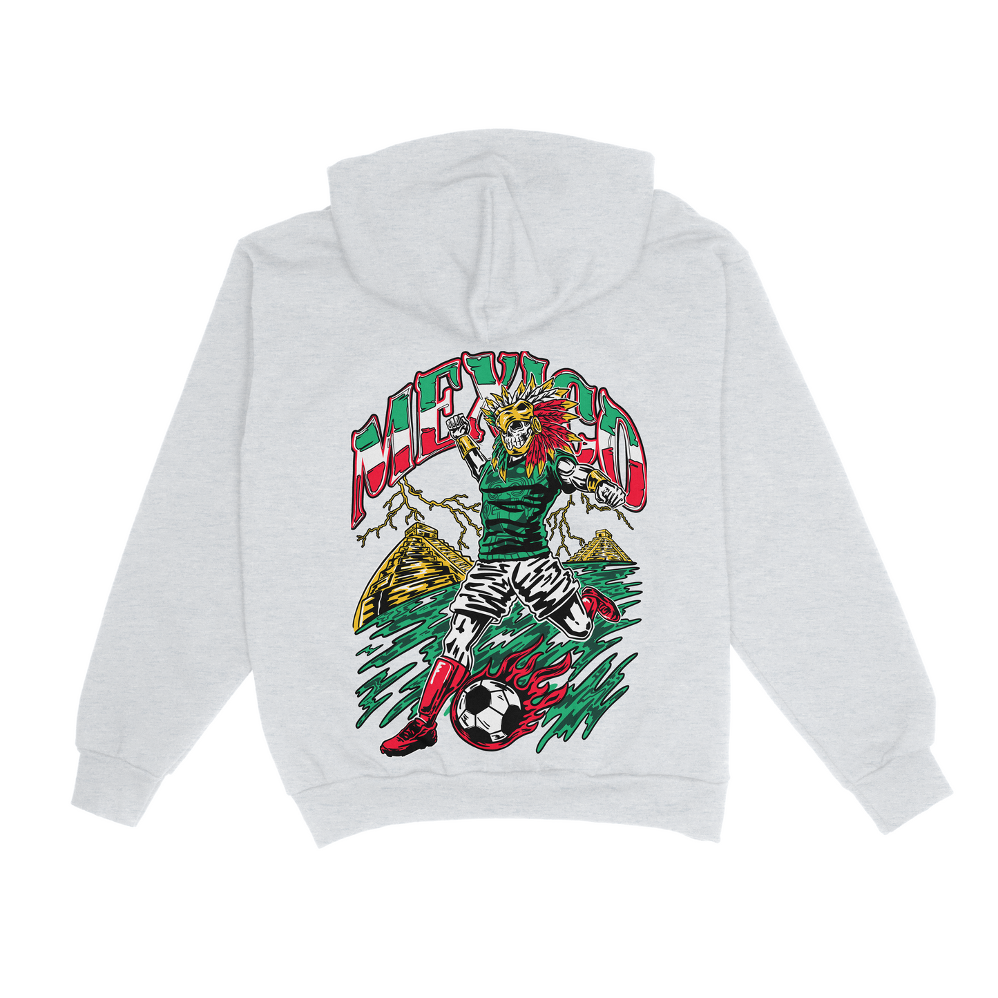 Mexico "Si Se Puede" Aztec Baller,  Soccer Hoodie / Crew