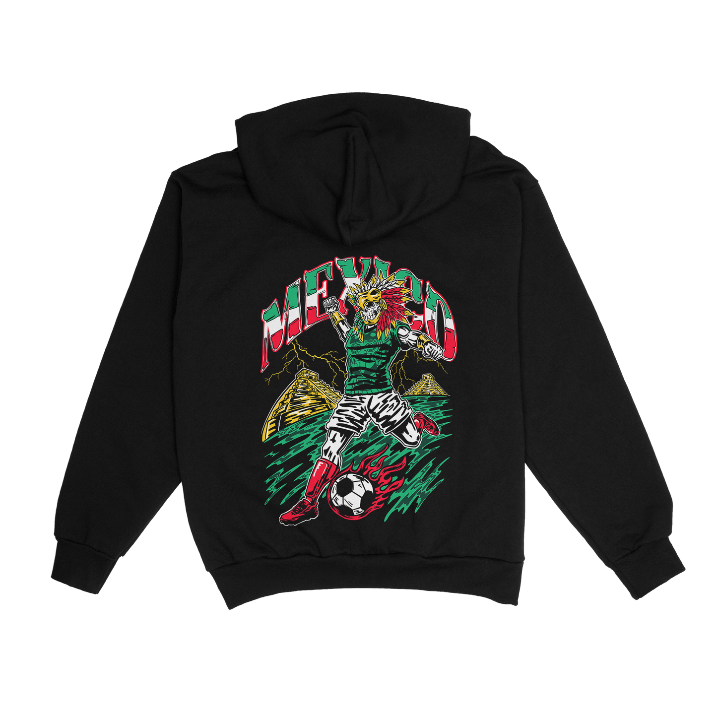 Mexico "Si Se Puede" Aztec Baller,  Soccer Hoodie / Crew