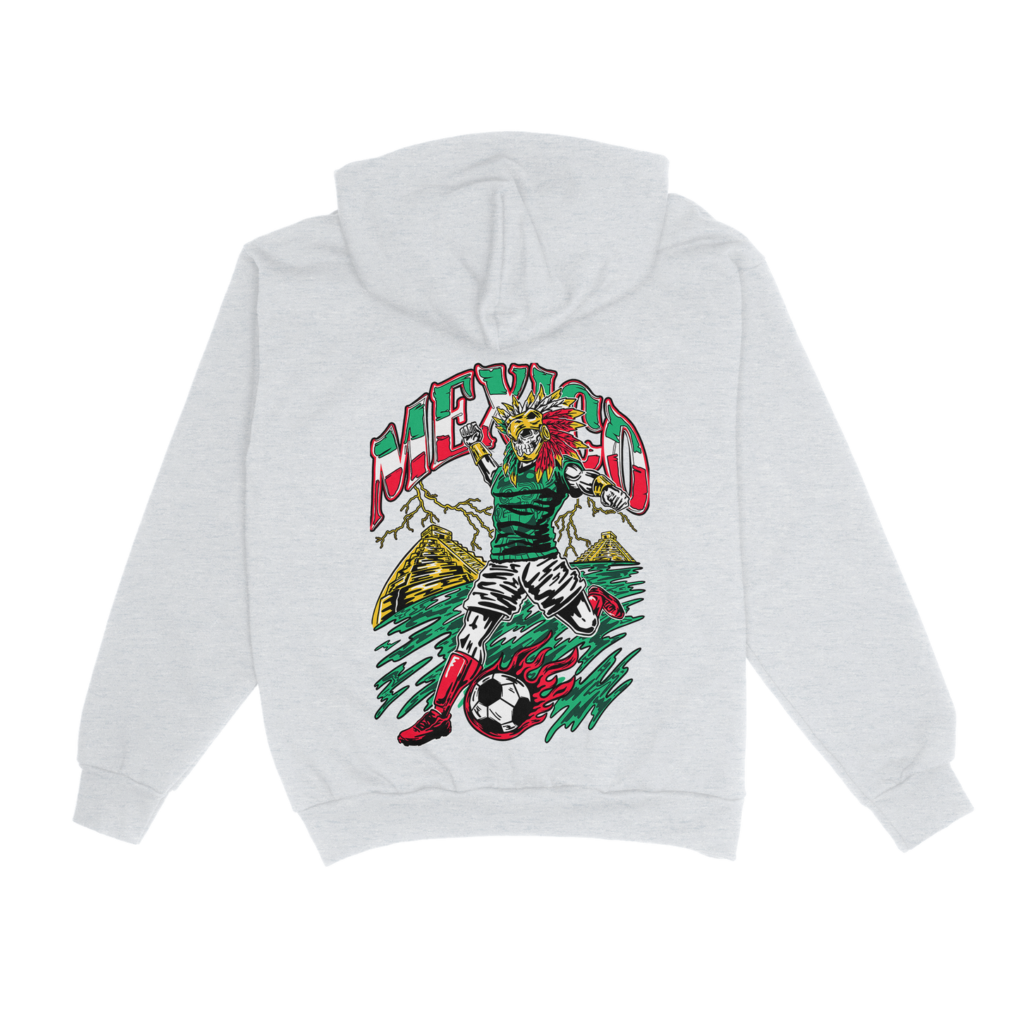 Mexico "Si Se Puede" Aztec Baller,  Soccer Hoodie / Crew