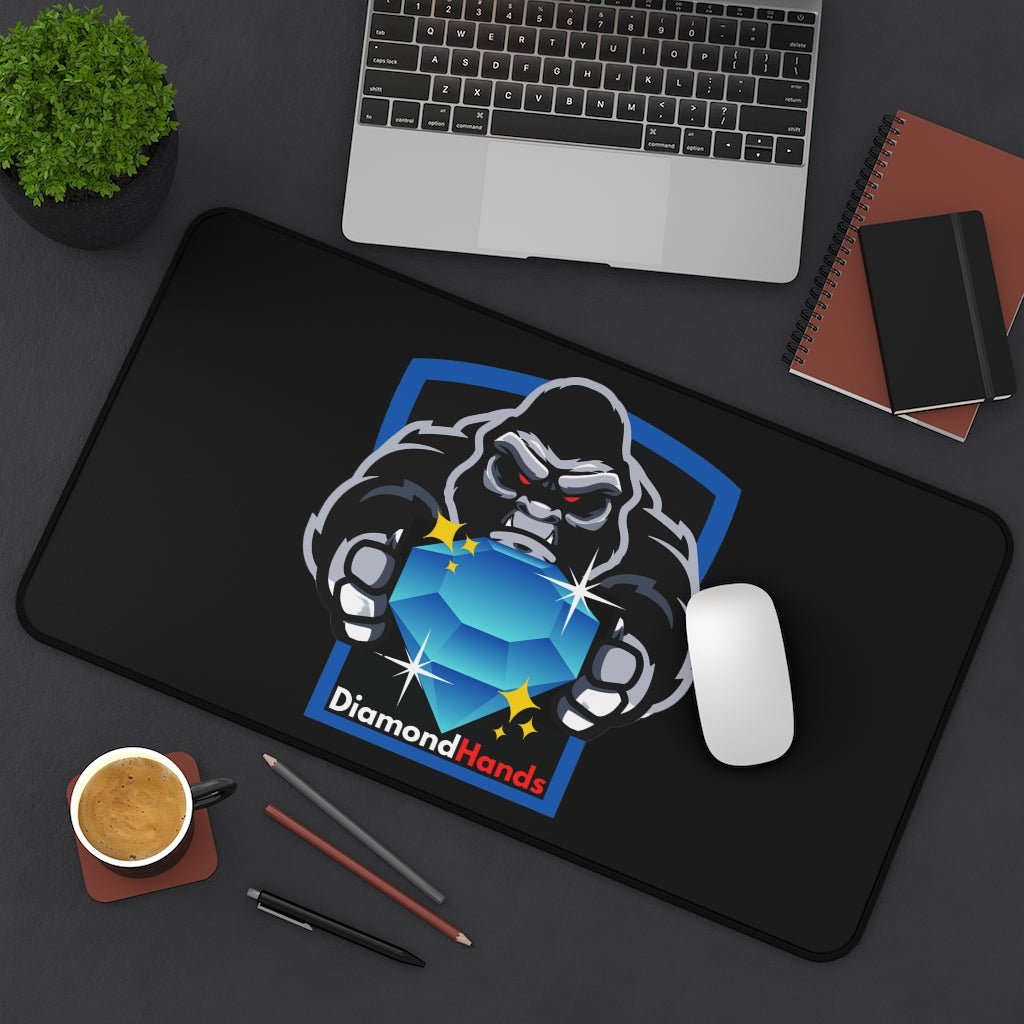 Ape Strong Together Diamond Hands Stock Trading Neoprene Desk Mat - Stonk Shark Co.