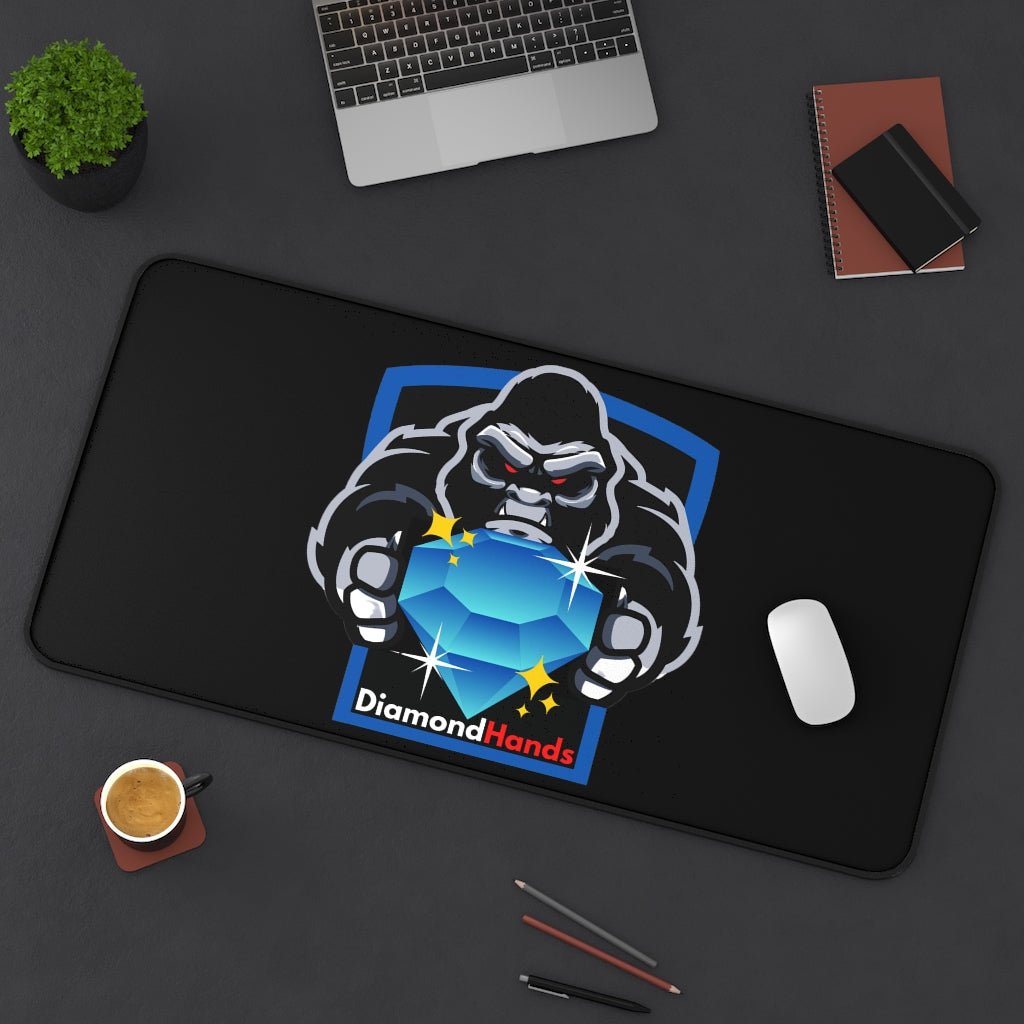Ape Strong Together Diamond Hands Stock Trading Neoprene Desk Mat - Stonk Shark Co.