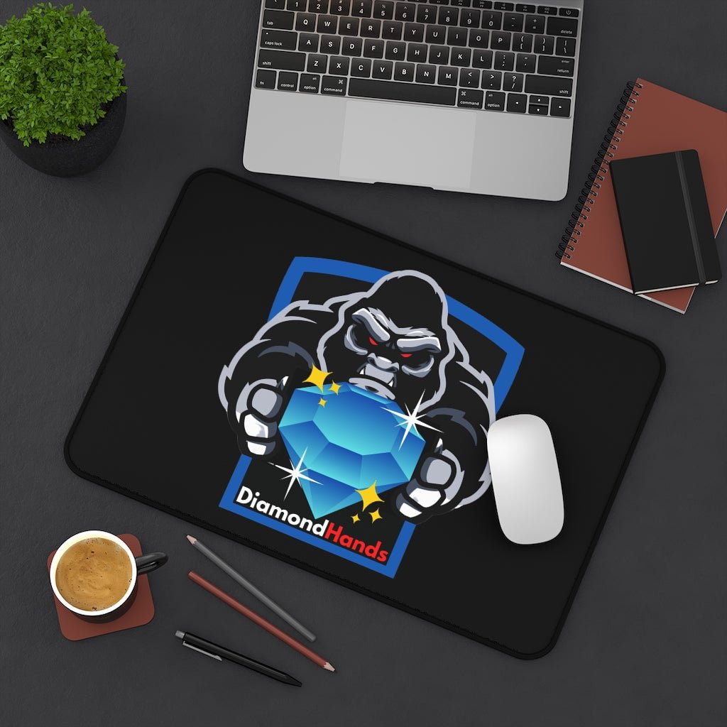 Ape Strong Together Diamond Hands Stock Trading Neoprene Desk Mat - Stonk Shark Co.