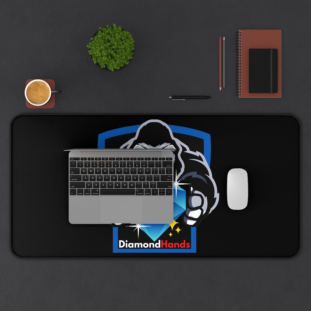 Ape Strong Together Diamond Hands Stock Trading Neoprene Desk Mat - Stonk Shark Co.