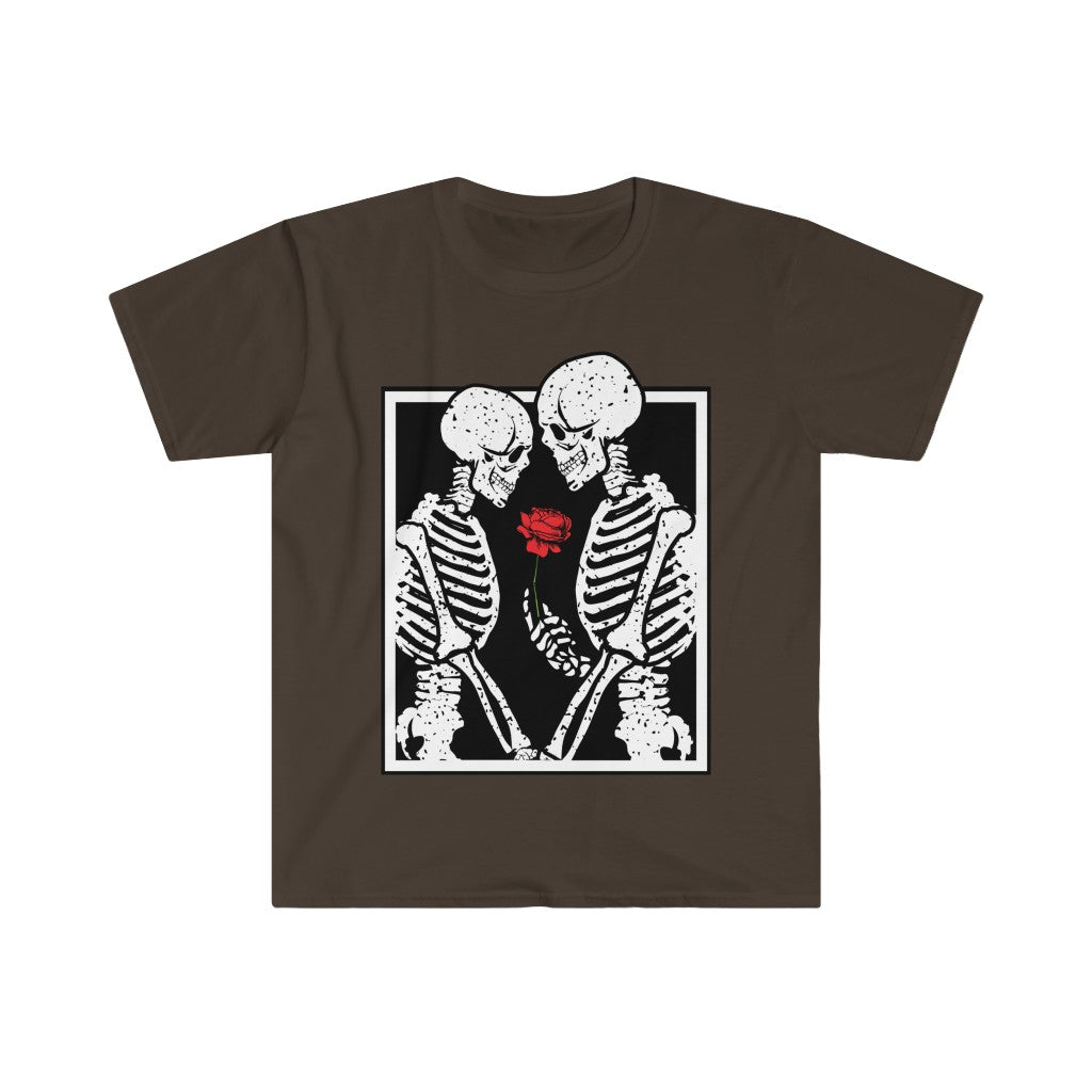 Camiseta "SkullMates" de pareja de calaveras