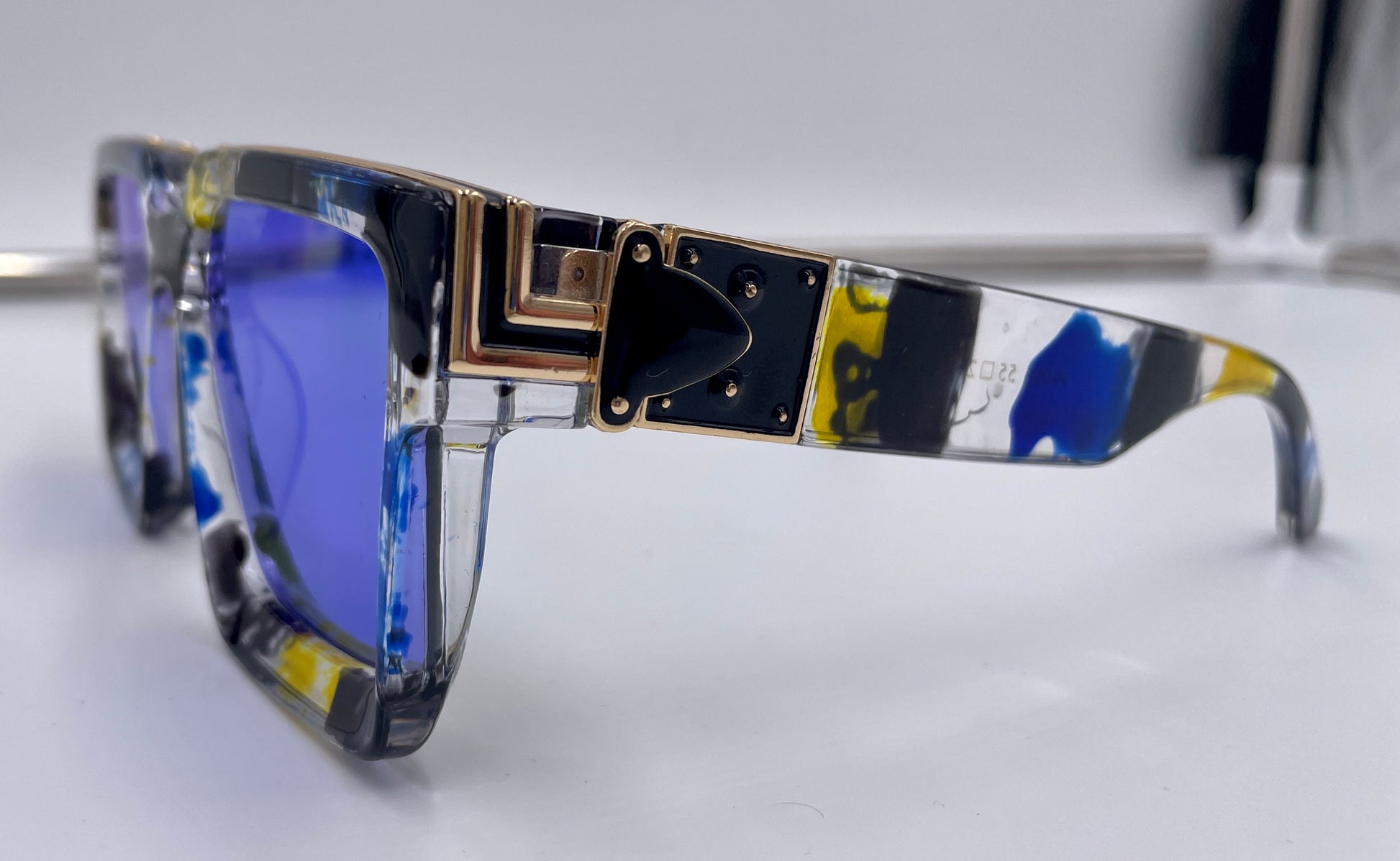 Louis Vuitton Royal Blue/ Grey 1.1 Millionaires Square Sunglasses Louis  Vuitton