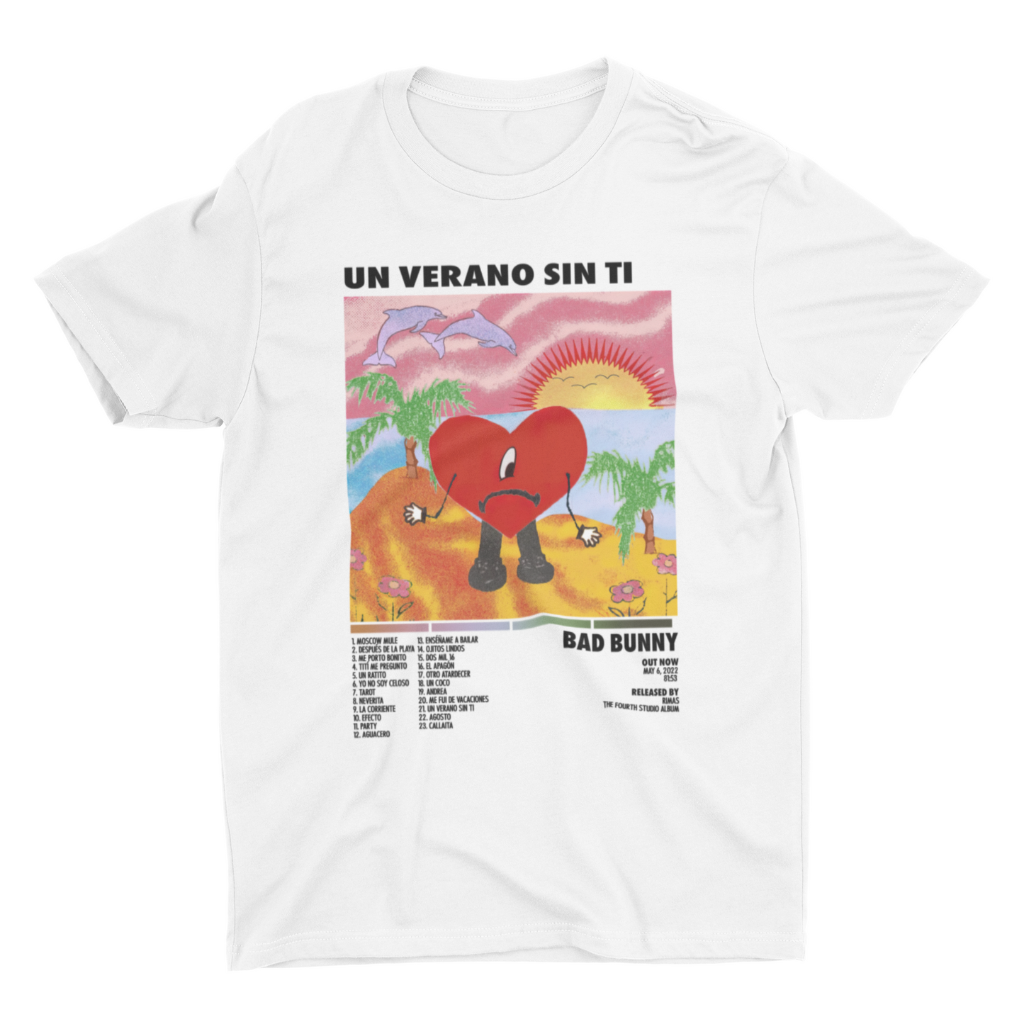 Camiseta con portada del álbum Un Verano Sin Ti
