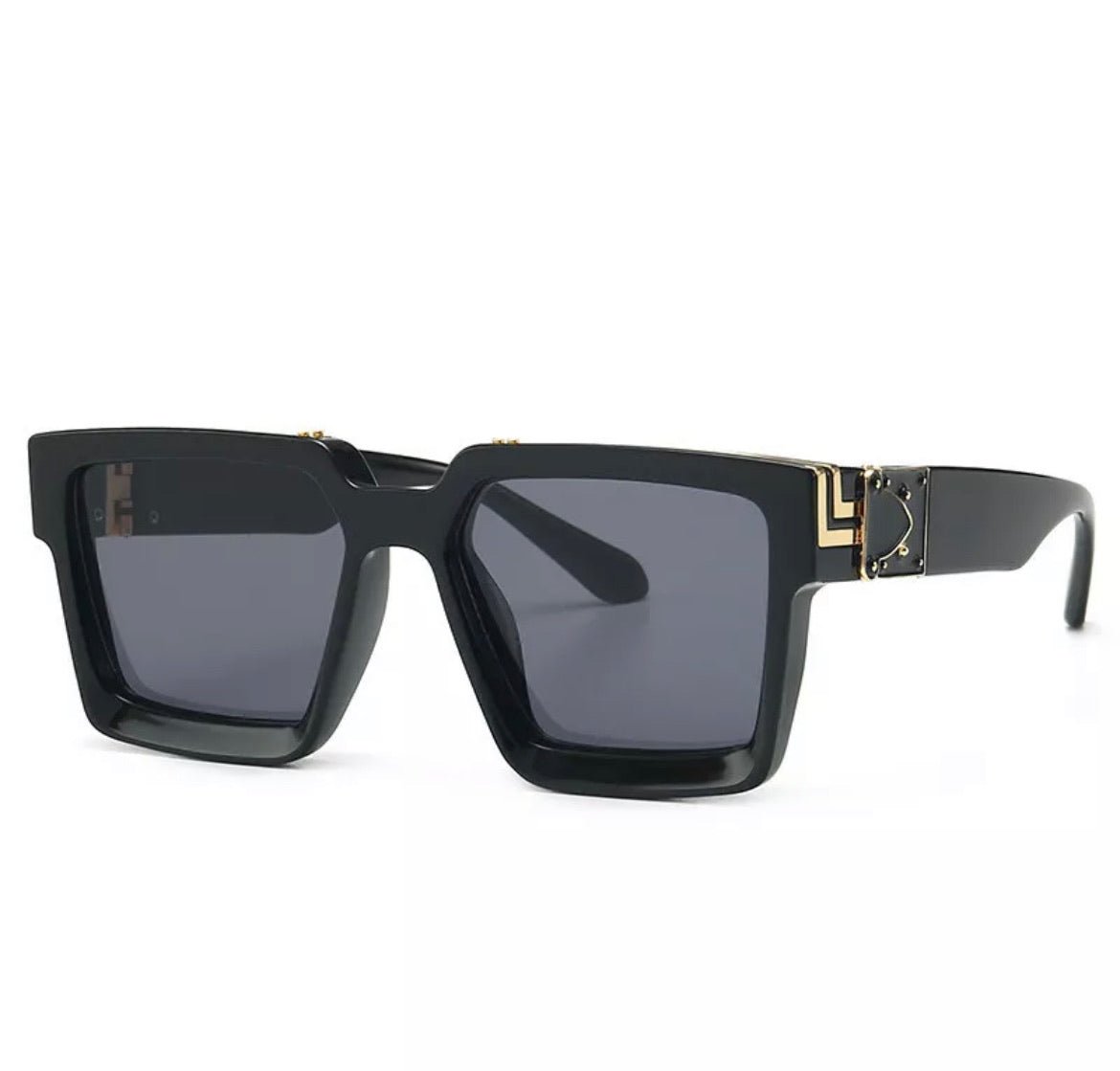 Retro Square Trillionaire Thick Frame Fashion Sunglasses - Stonk Shark Co.