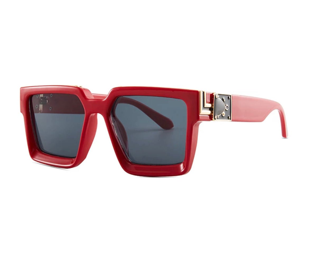 Retro Square Trillionaire Thick Frame Fashion Sunglasses - Stonk Shark Co.