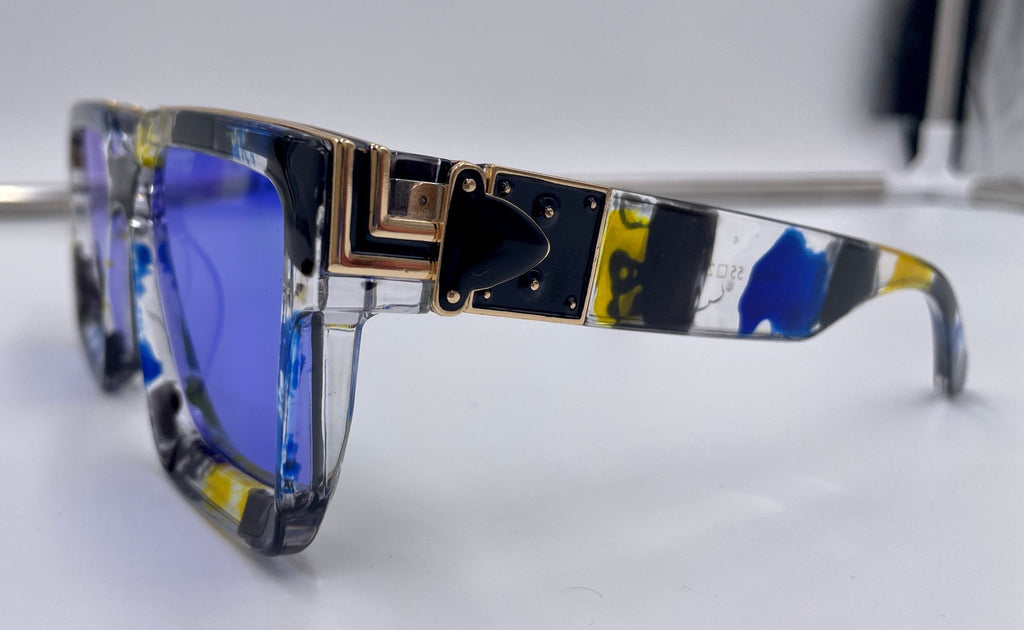 Retro Square Trillionaire Thick Frame Fashion Sunglasses - Stonk Shark Co.