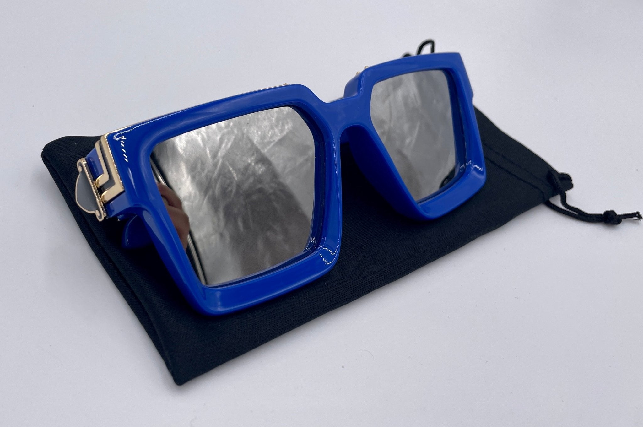 Retro Square Trillionaire Thick Frame Fashion Sunglasses - Stonk Shark Co.