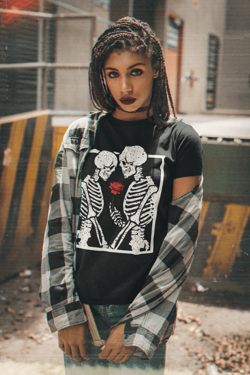 Skull Couple "SkullMates" Tee - Stonk Shark Co.