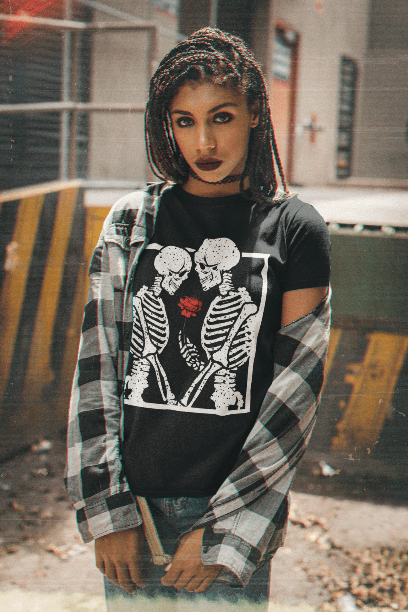 Skull Couple "SkullMates" Tee - Stonk Shark Co.